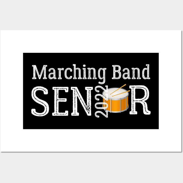 Marching Band Senior 2022 Jazz Band Drum Percussion Player Wall Art by MalibuSun